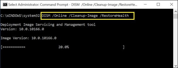 DISM Online Cleanup-image Restorehealth