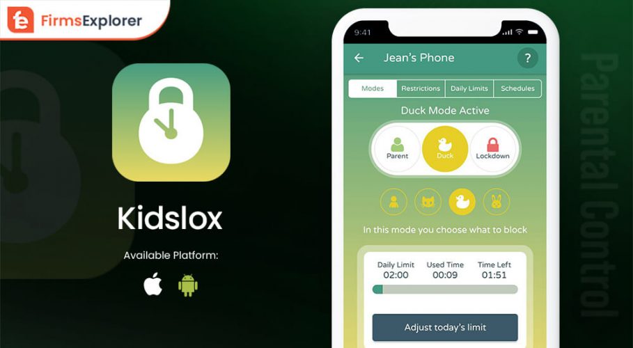Kidslox app for android and iPhone