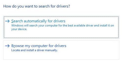 Search Automatically For Drivers In Windows 11