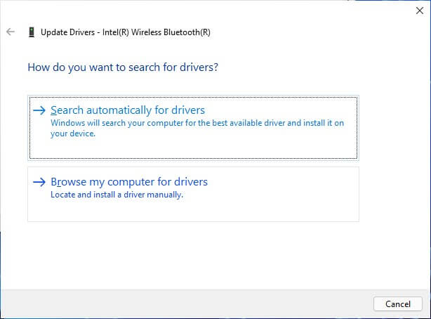 Search Automatically For Drivers In Windows 11