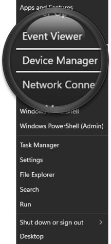 Select Device Manager From Context Menu In Windows 11