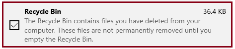 Check Recycle Bin and delete the files which are available more than the specified time