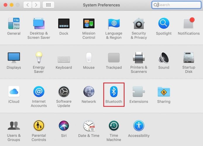 Bluetooth In System Preferences
