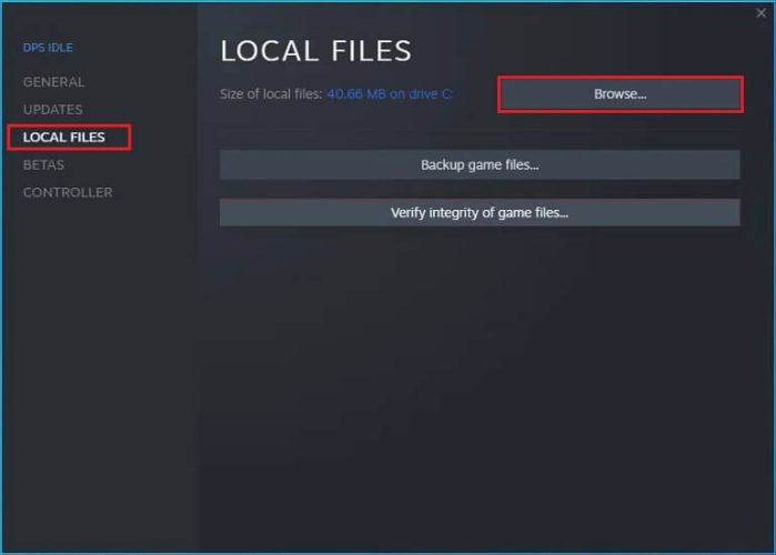 Browse Game File In Steam Client