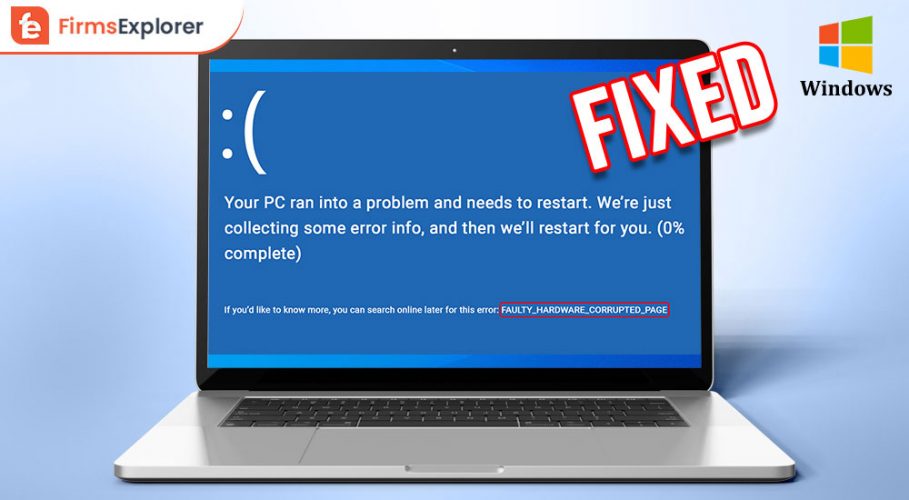 Fix FAULTY HARDWARE CORRUPTED PAGE on Windows 10