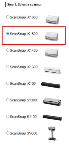 Select Scansnap IX500 Scanner