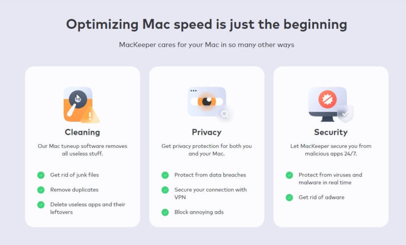 Space Visualization Optimization Mac Speed - Mackeeper
