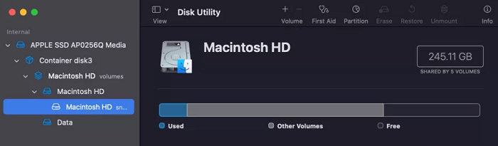 Disk Utility for mac