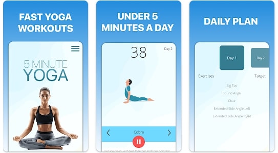 5 Minutes Yoga App