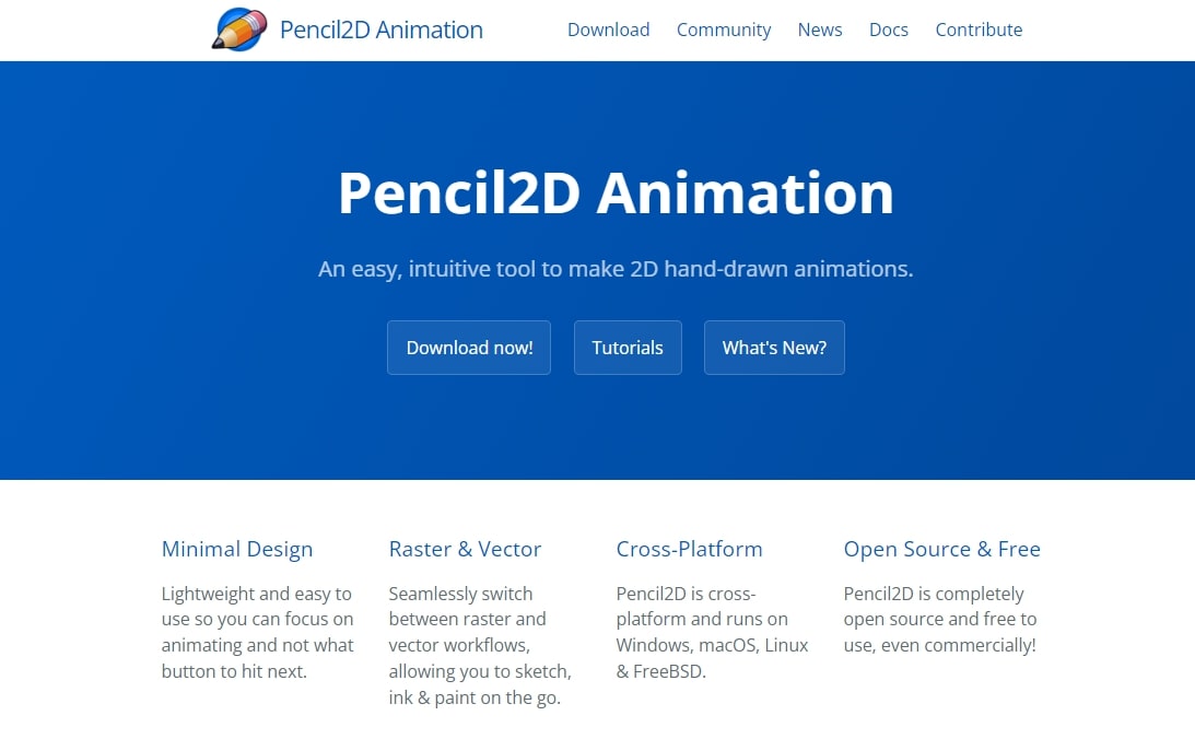Pencil2d animation editing software 