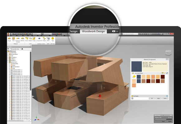 Woodwork For Inventor