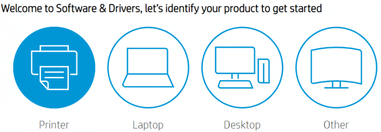 select your Printer device among the different product categories given